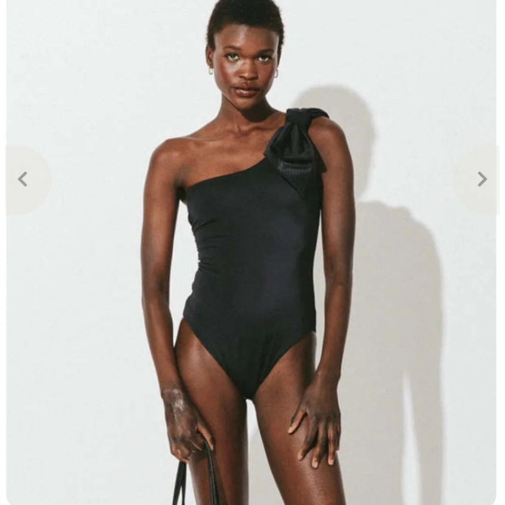 Cleobella Inga Large Bow Bathing Suit Size S Black New!